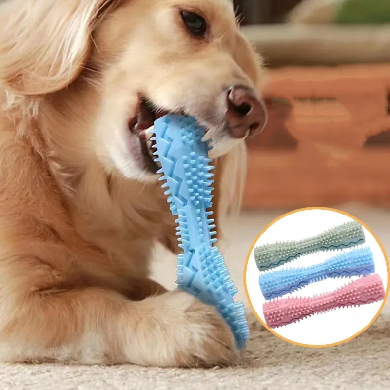 Indestructible Dog Chew Toy - Зубная щетка для собак, прочная жевательная