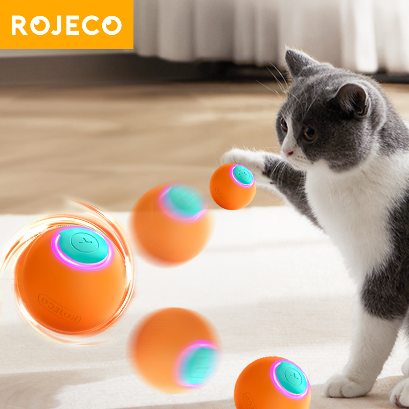 Automatic Moving Dog Ball - ROJECO игрушки для кошек умный интерактивный