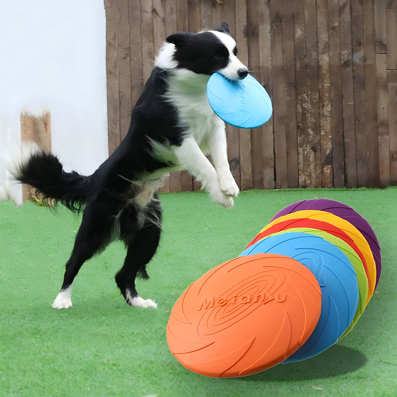 Flying Disc Dog Training Toy - Силиконовые летающие диски-игрушки, многофункциональные игрушки для