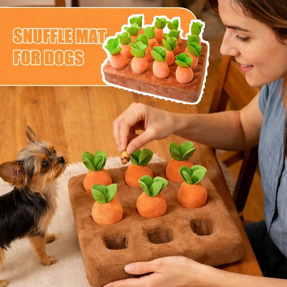 Snuffle Mat For Dogs - Коврик-игрушка для собак в виде морковки,