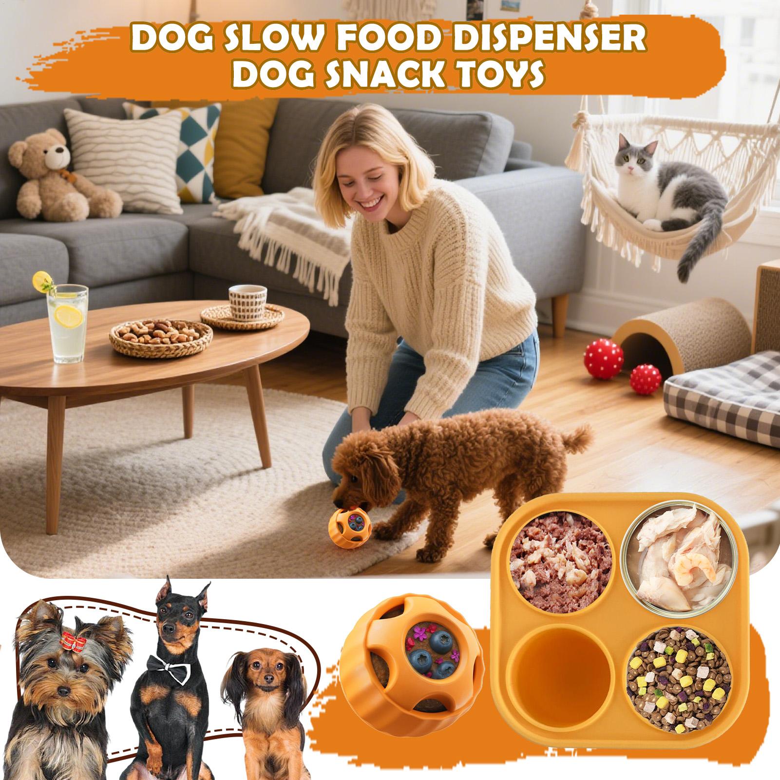 Dog Puzzle Feeder Toy - Игрушки для собак с дозатором лаком,