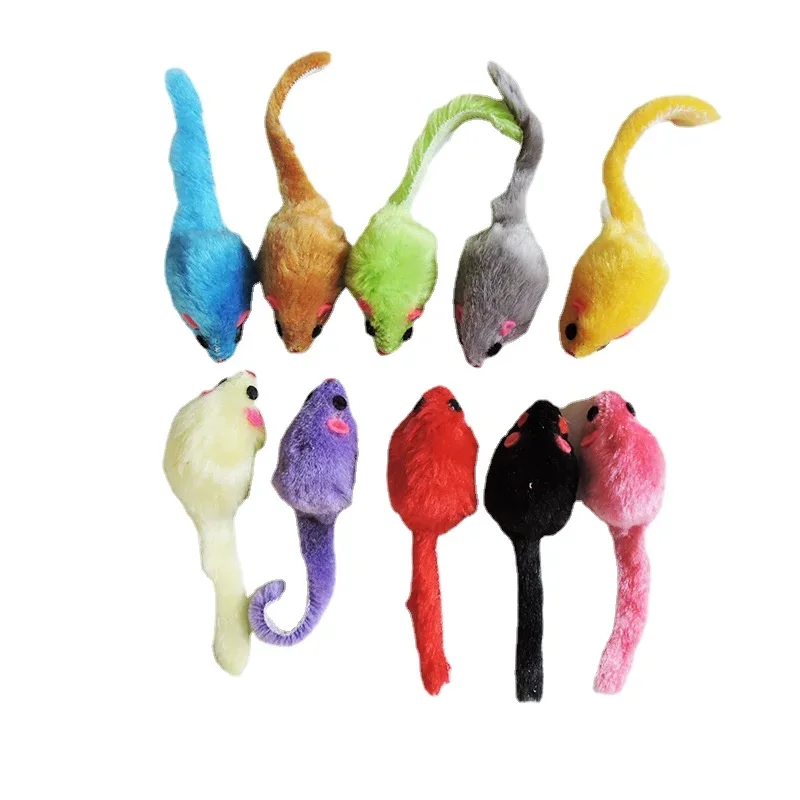 Catnip Interactive Plush Mouse - 8 шт. плюшевых игрушек-мышей для кошек,