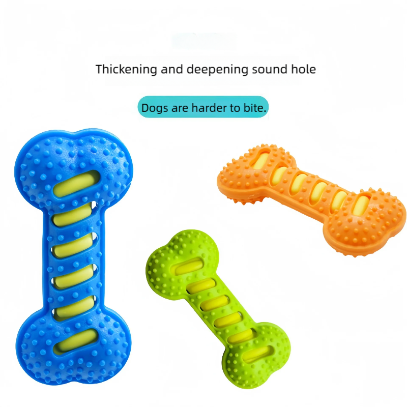 Teeth Cleaning Dog Chew Bone - Игрушка для собак из резины в