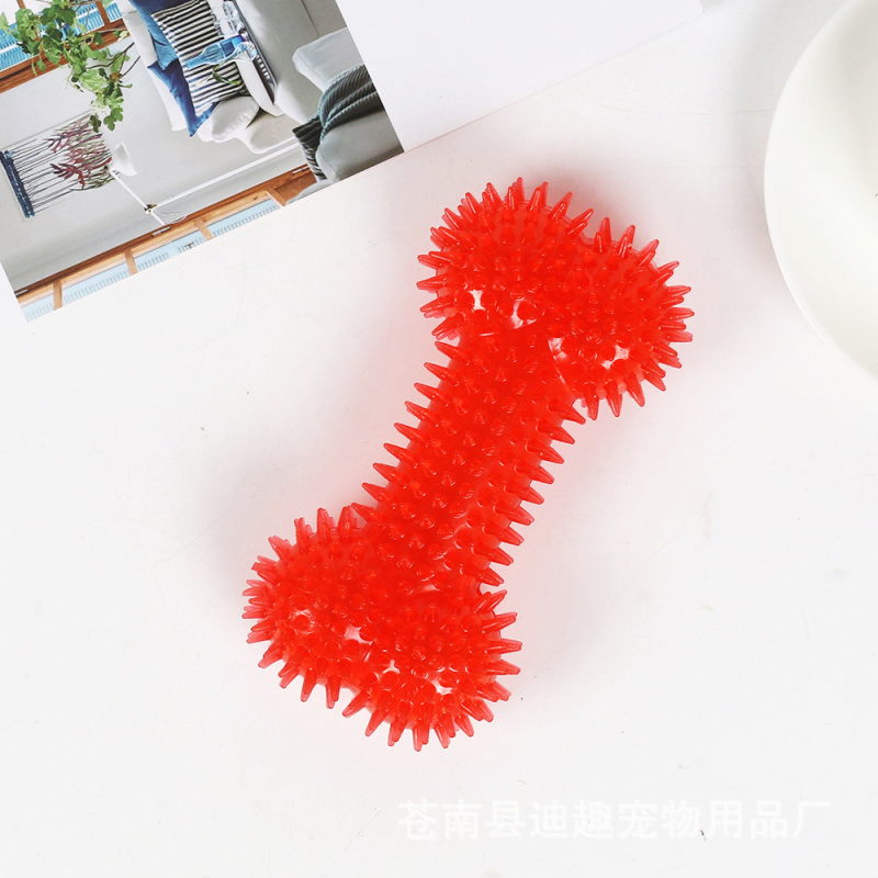 Teeth Cleaning Dog Chew Bone - Игрушка для больших собак, резиновая кость