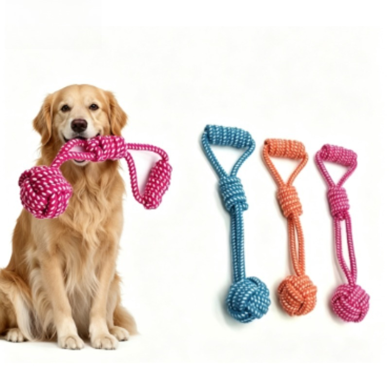 Dog Rope Toy Aggressive Chewers - 1 шт. жевательная игрушка с узлами