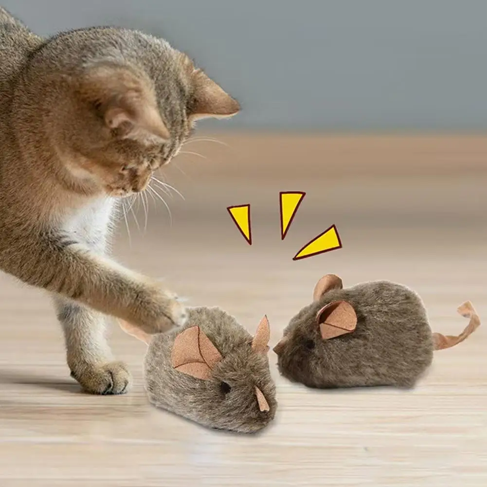 Catnip Interactive Plush Mouse - Забавная плюшевая игрушка для кошек в