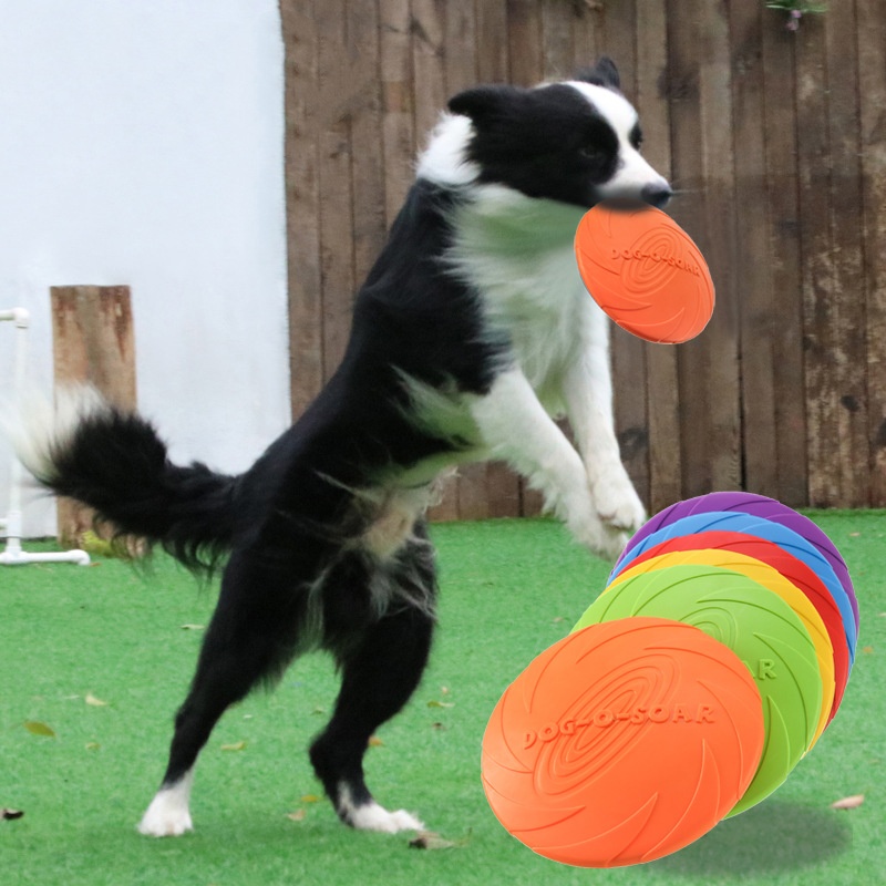 Flying Disc Dog Training Toy - Интерактивная силиконовая летающая тарелка для собак