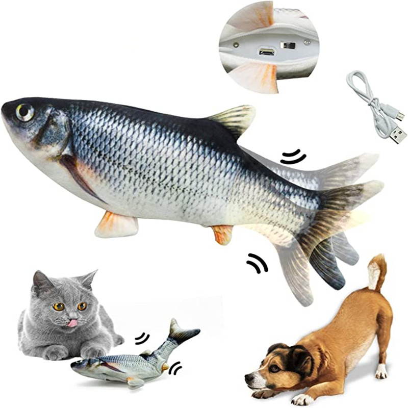 Electric Floppy Fish Dog Toy - Интерактивная электрическая игрушка для кошек в