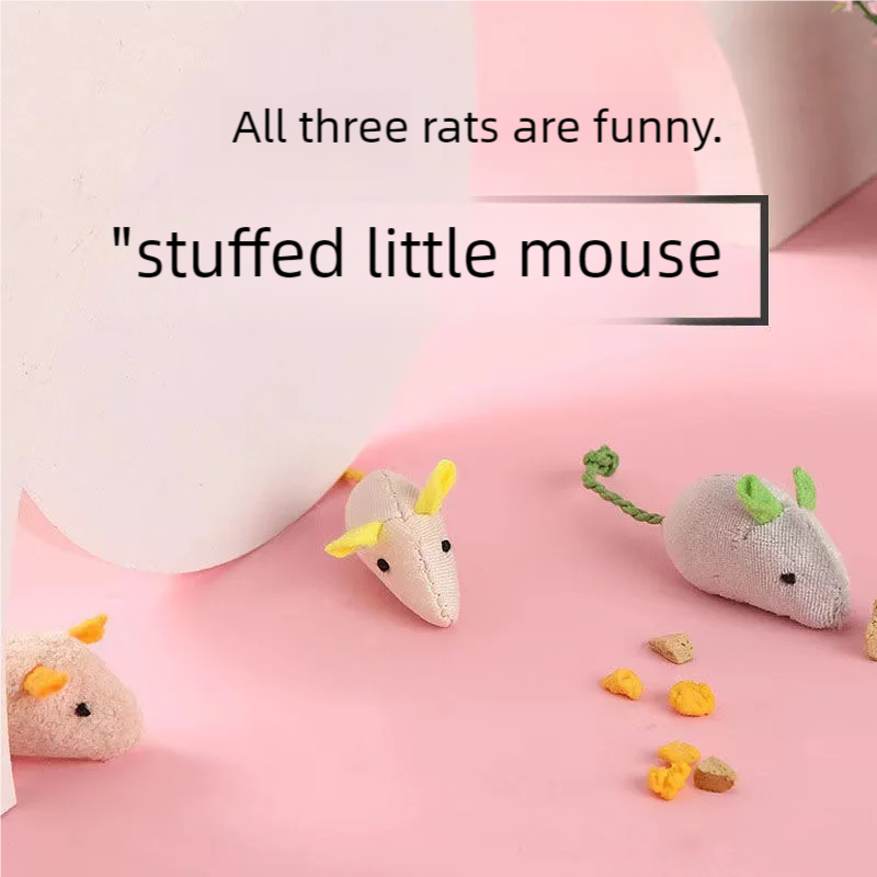 Catnip Interactive Plush Mouse - Кошачья мята, мыши, игрушка для кошек,