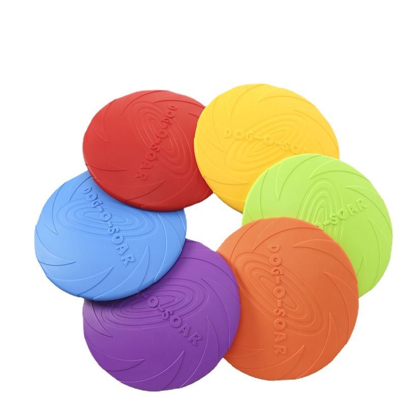 Flying Disc Dog Training Toy - Игрушки для собак: силиконовый летающий диск,