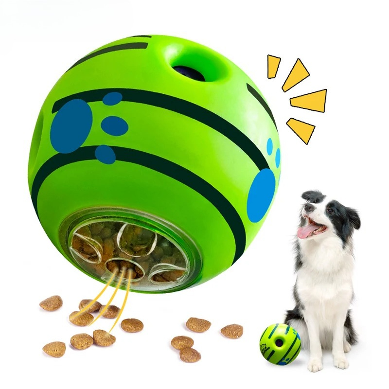 Rubber Treat Dispensing Dog Toy - Интерактивный мяч-игрушка для собак с функцией