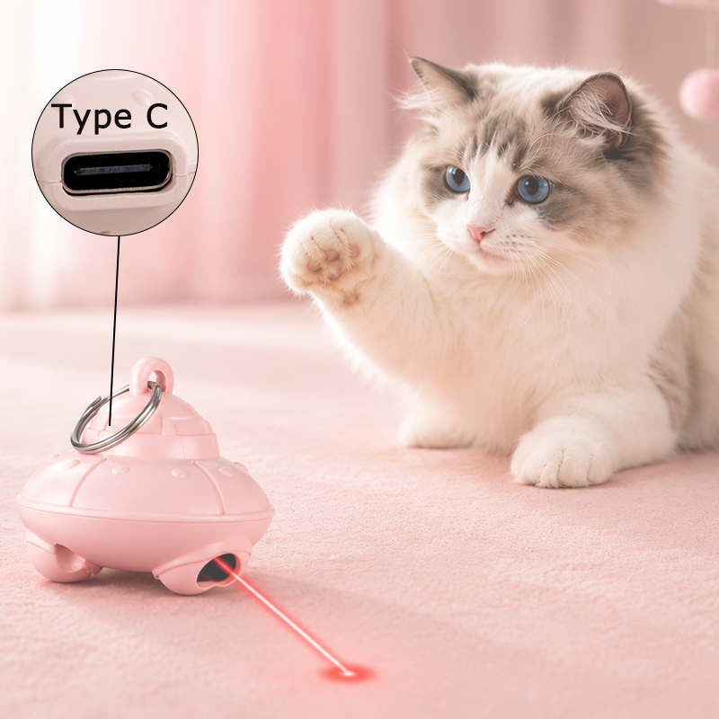 Laser Pointer Cat Toy Automatic - Электрическая лазерная указка для кошек с