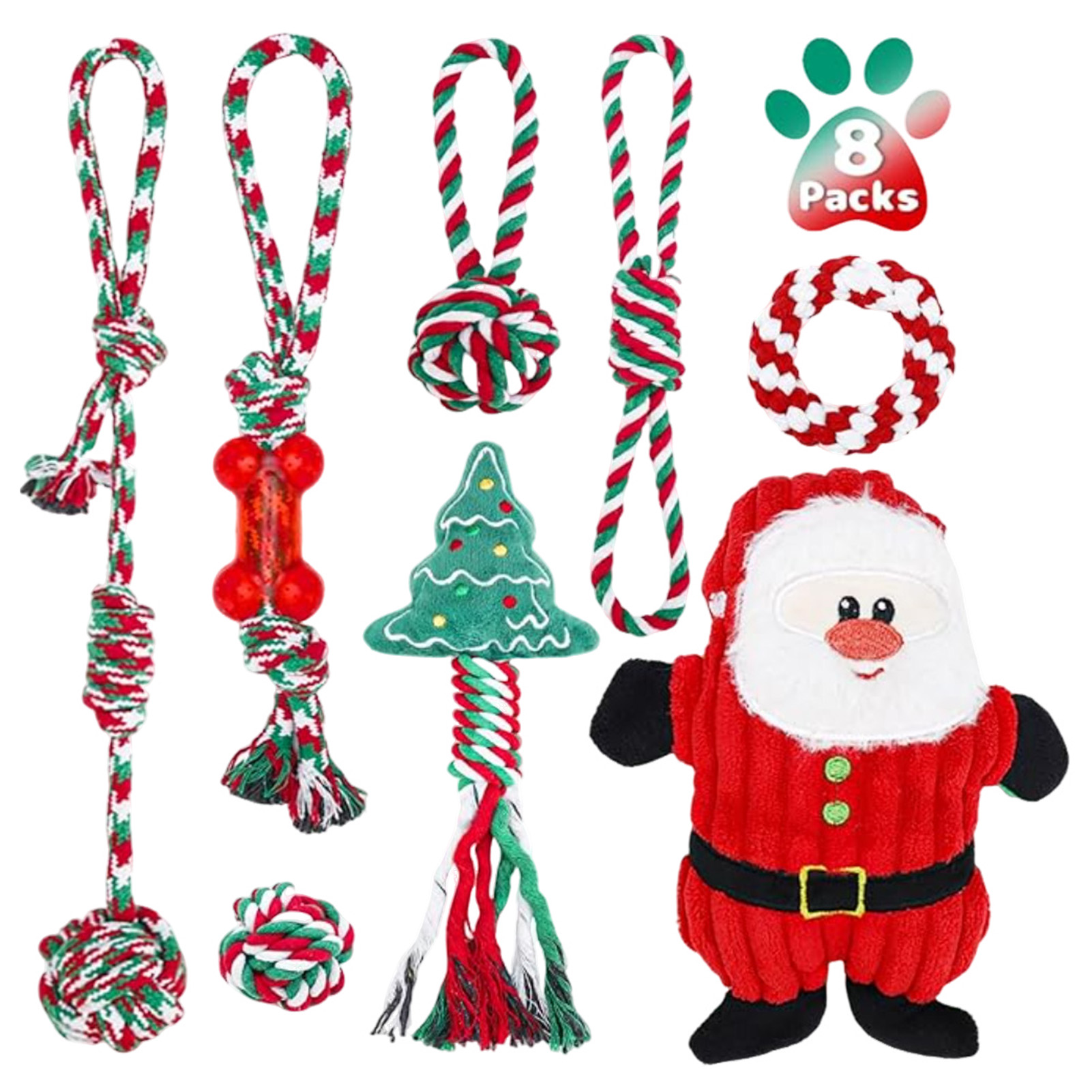 Dog Rope Toy Aggressive Chewers - Набор игрушек для собак: веревочные игрушки-узлы