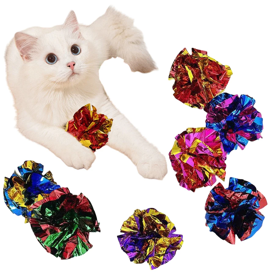 Laser Pointer Cat Toy Automatic - 5/10 шт. мятые шарики для кошек