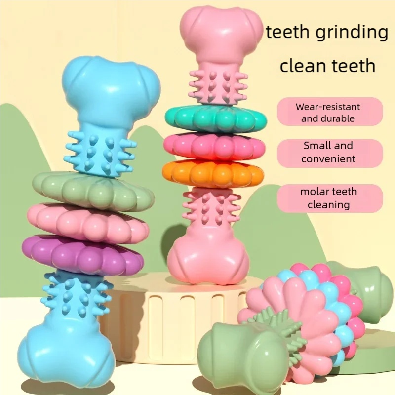 Прочная игрушка для собак из T – обзор и цена Teeth Cleaning Dog Chew Bone