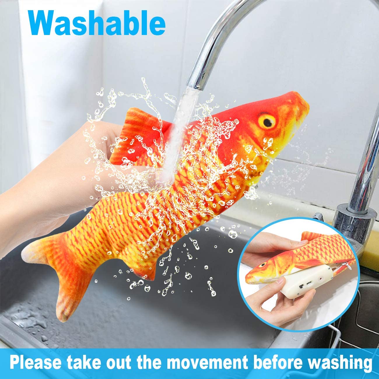 Игрушка для кошек в виде рыбы  – обзор и цена Electric Floppy Fish Dog Toy
