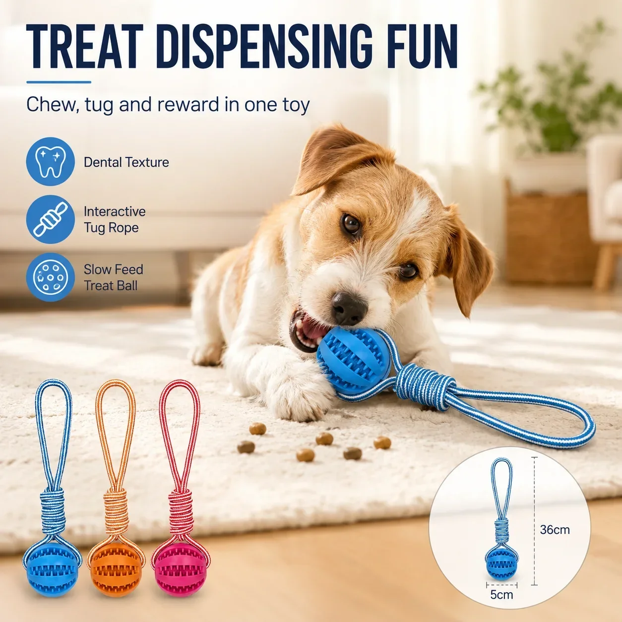 Прорезиненный мяч-игрушка для  – обзор и цена Rubber Treat Dispensing Dog Toy