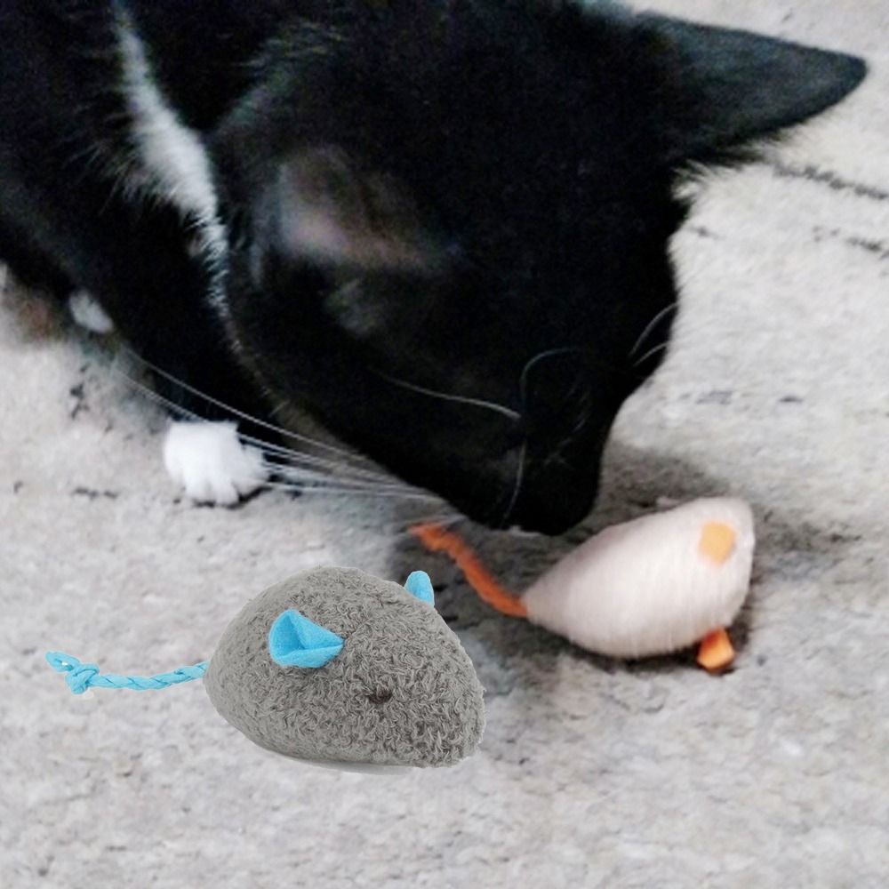2 шт. забавные плюшевые мягкие – обзор и цена Catnip Interactive Plush Mouse