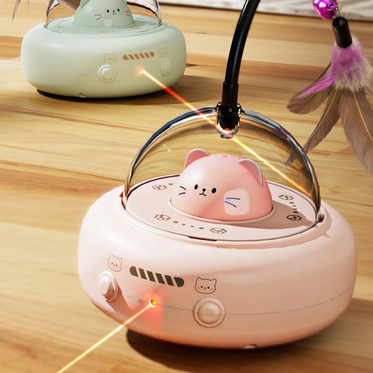 Автоматический робот-дразнилка – обзор и цена Laser Pointer Cat Toy Automatic