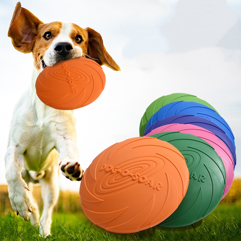 Интерактивная силиконовая лета – обзор и цена Flying Disc Dog Training Toy