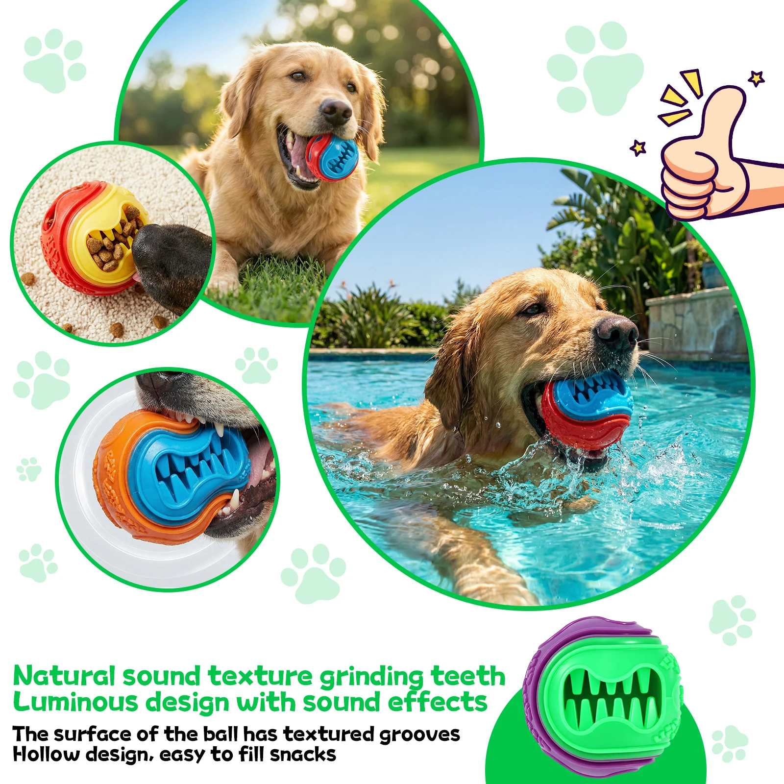 Набор из 6 интерактивных резин – обзор и цена Rubber Treat Dispensing Dog Toy