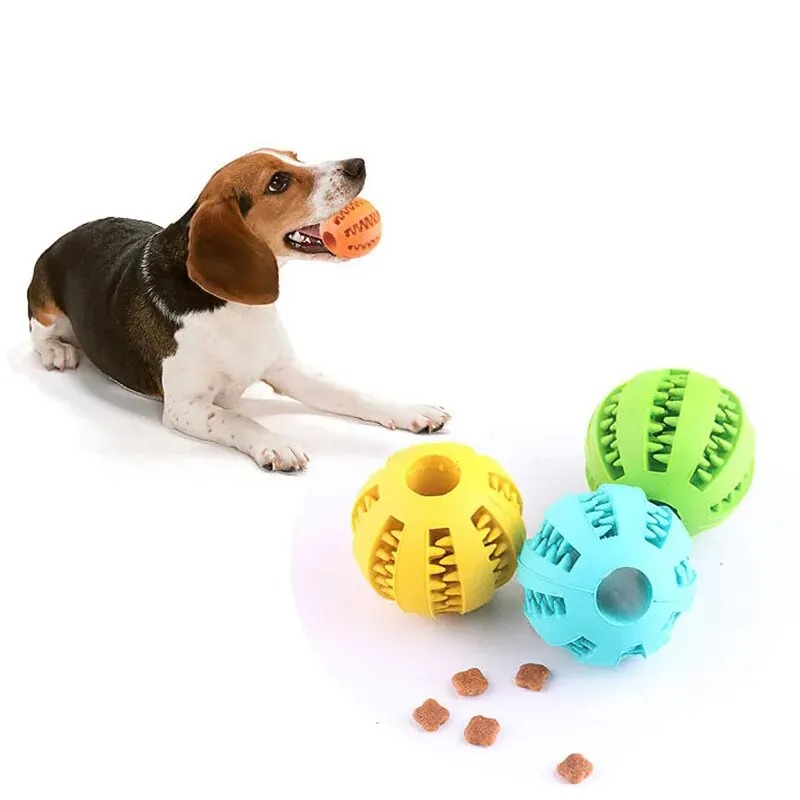 1 шт. Интерактивный мяч-диспен – обзор и цена Rubber Treat Dispensing Dog Toy