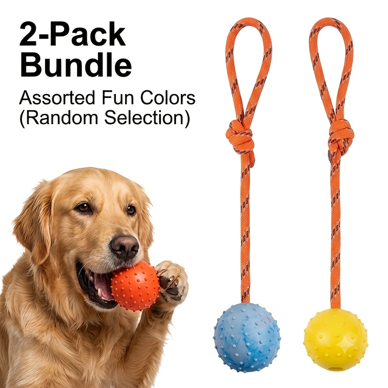 Набор из 2 прочных резиновых м – обзор и цена Dog Rope Toy Aggressive Chewers