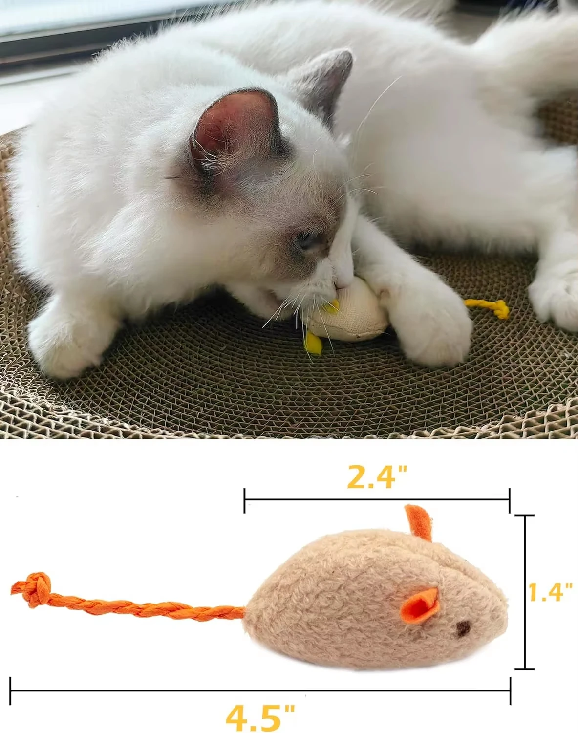 Набор из 5 интерактивных игруш – обзор и цена Catnip Interactive Plush Mouse